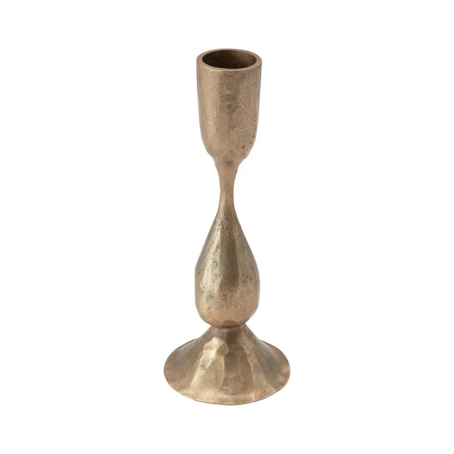 Hand-Forged Antique Brass Taper Holder | APIARY by The Busy Bee