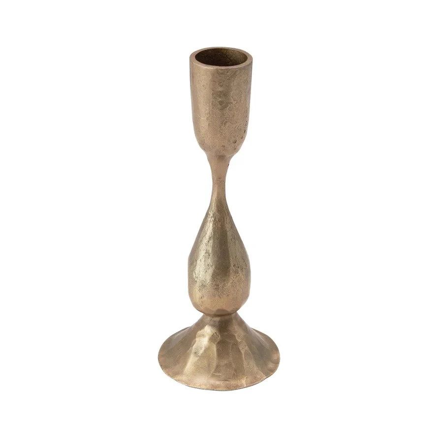 Hand-Forged Antique Brass Taper Holder | APIARY by The Busy Bee