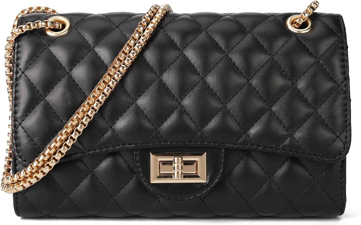 Gladdon Quilted Crossbody Bags for Women Ladies Shoulder Purses with Chain Strap Stylish Clutch Purse | Amazon (CA)
