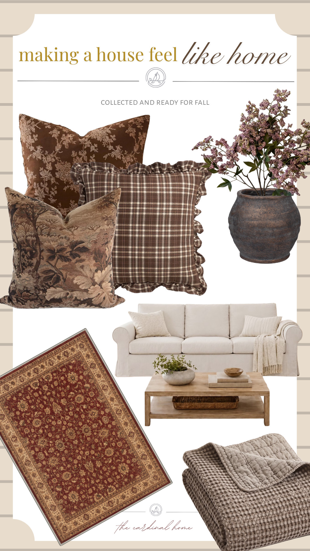 okaayy Walmart. Dare I say I’m loving the warmth this burgundy rug adds 👀🤎 Paired it with a neutral sofa, cozy pillows and a soft throw for a living room that feels warm, collected and ready for fall without going too seasonal.

living room inspo | fall living room | burgundy rug | neutral sofa | cozy living room | warm home decor | fall home decor | neutral living room | throw pillows | brown pillows | cozy throw blanket | traditional home decor | transitional home | living room decor | autumn home inspiration 

 #LTKSeasonal #LTKHome #LTKSaleAlert
