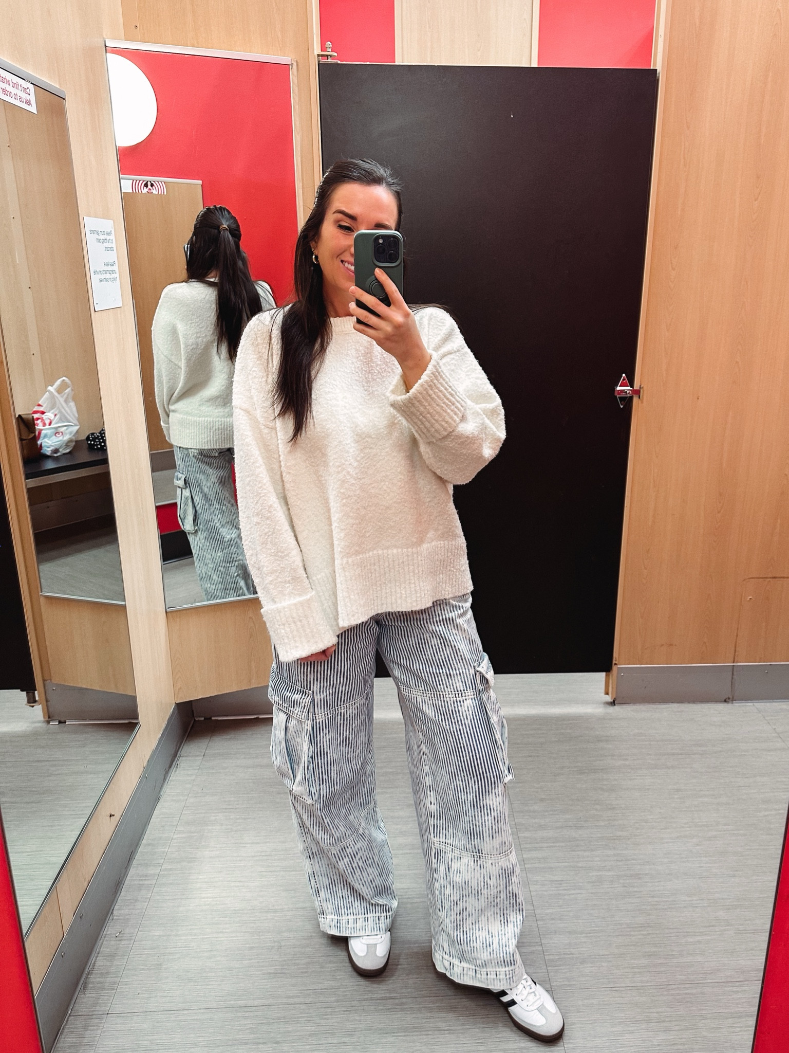 Target women’s cargo pants, Free People look for less
Amazon sweater
Adidas samba 

#LTKshoecrush #LTKfindsunder100 #LTKfindsunder50