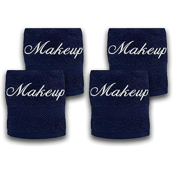 Liberty21 Makeup Embroidered Towel Set for face. 100% Soft Cotton. Facial Makeup Remover Washclot... | Amazon (US)