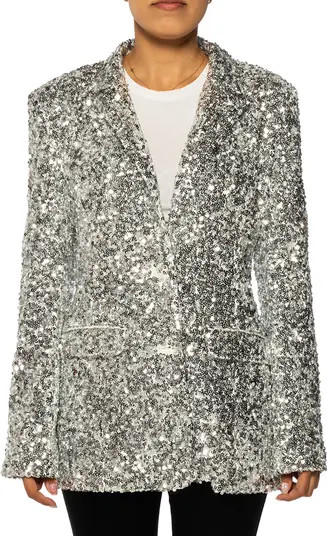 Isa Sequin Notch Lapel Blazer | Nordstrom
