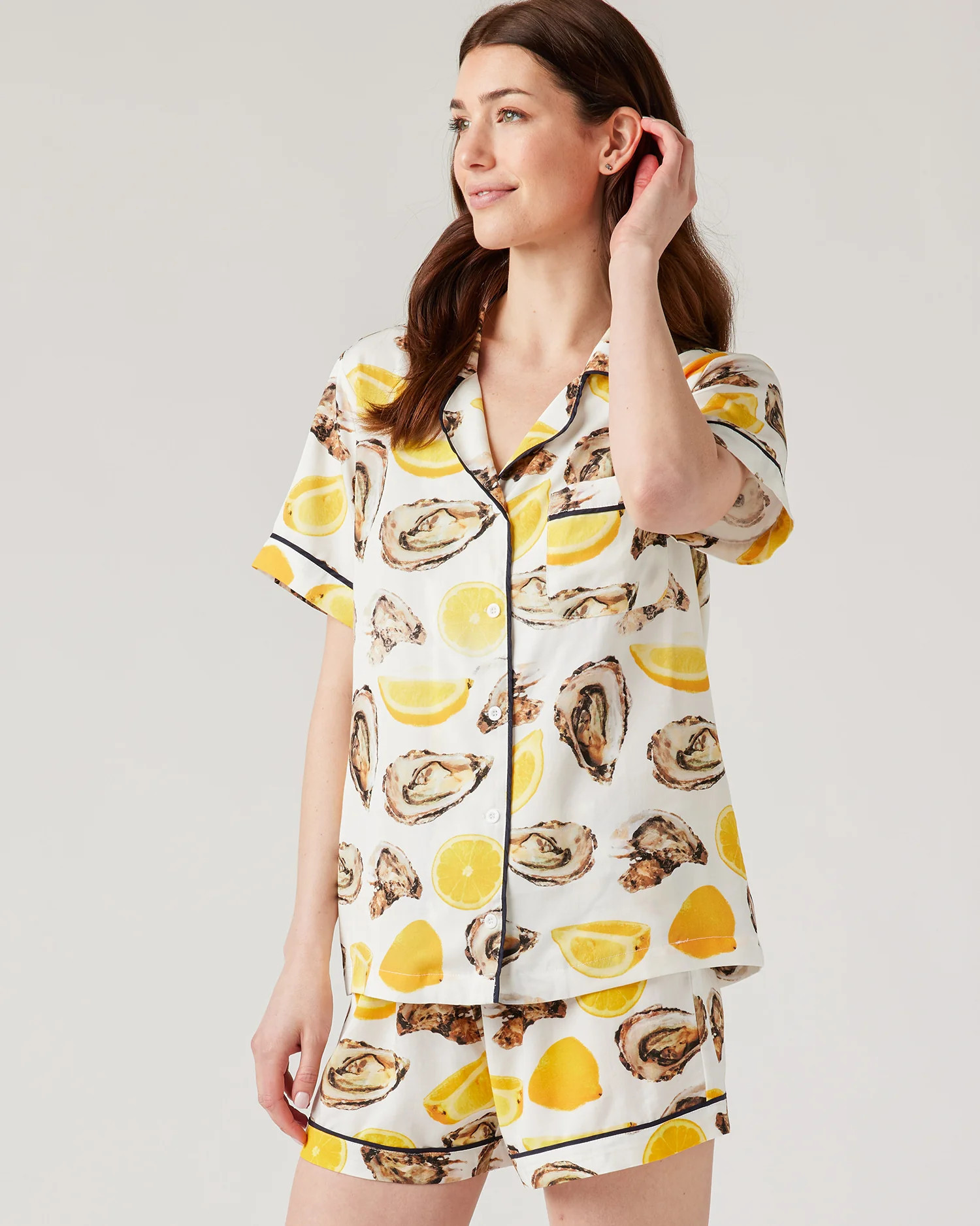 The World Is Your Oyster Pajama Shorts Set | Katie Kime Inc