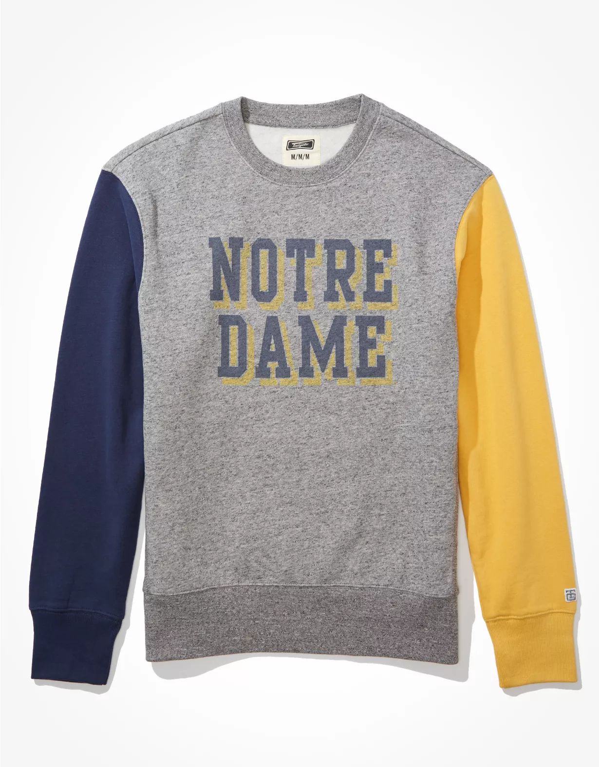 Tailgate Men's Notre Dame Colorblock Sweatshirt | American Eagle Outfitters (US & CA)
