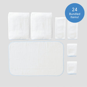 Piped Edge Linen Closet Bundle (24 pieces) | Weezie Towels