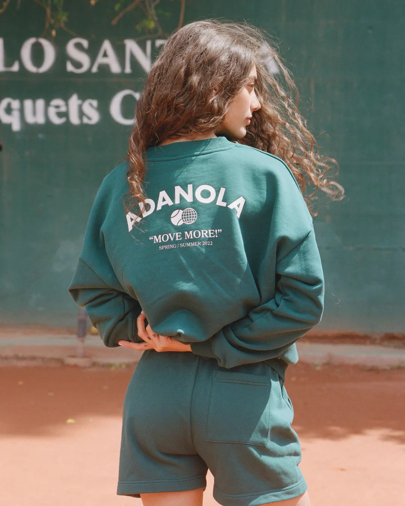 Move More Oversized Sweatshirt - Hunter Green | Adanola UK