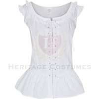 Medieval & Renaissance Sleeveless White Blouse | Etsy (US)