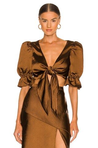 LPA Candy Top in Chocolate Brown from Revolve.com | Revolve Clothing (Global)