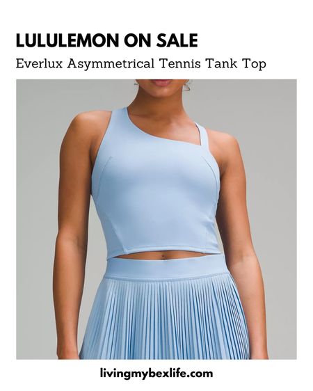 lululemon We Made Too Much Everlux Asymmetrical Tennis Tank Top 🎾 

Lulu sale, lululemon on sale, tennis outfit, gym outfit, hot girl walk 

#LTKSaleAlert #LTKFitness #LTKActive