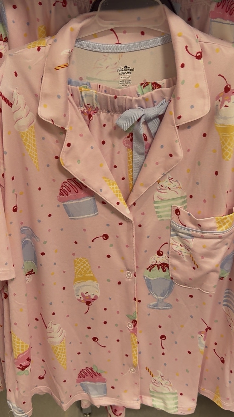 The cutest new summer Jammies at @walmart! 8 pattern options in sizes XS-3X! 
🧁☀️🍓🍨🍍

#LTKSeasonal #LTKselfcare #LTKstorytime