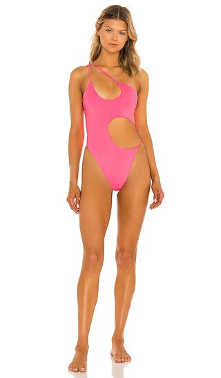 x REVOLVE Blaise One Piece Bikini in Barbie Pink | Revolve Clothing (Global)