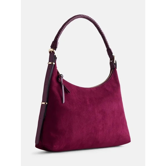 Scenario Women's Top Zipper Shoulder Bag, Merlot Wine | Walmart (US)