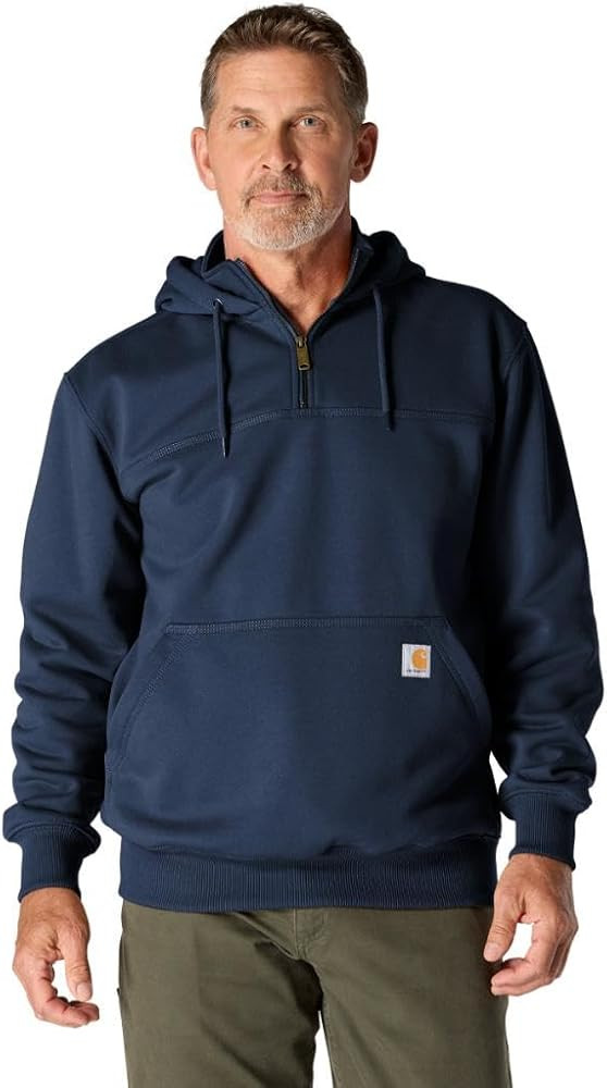 Carhartt mens Rain Defender Loose Fit Heavyweight Quarter-zip Sweatshirt | Amazon (US)