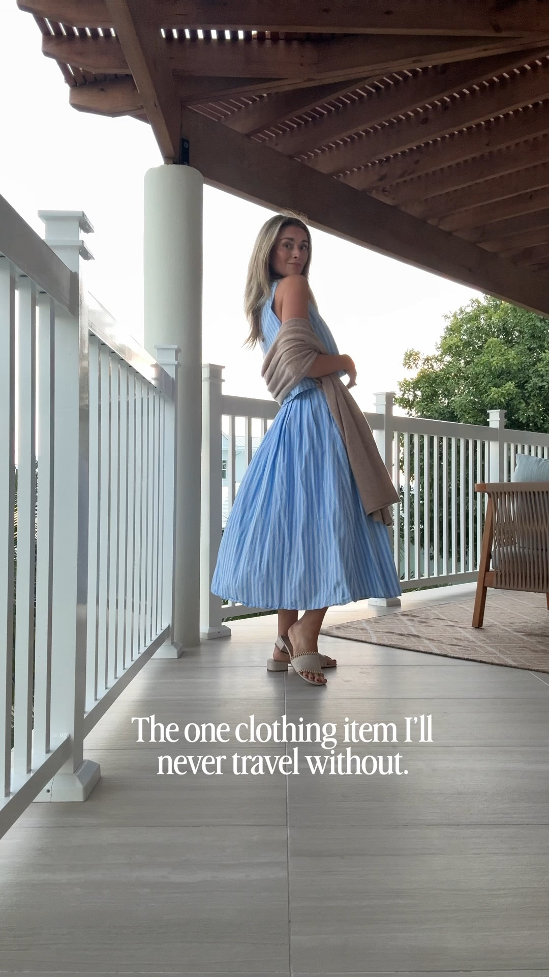 This lightweight cashmere wrap has been with me every evening in Turks and Caicos — there’s always a breeze here, and this little layer worked with every single outfit.

It’s the perfect travel piece: soft, warm when the sun goes down, and easy to throw over anything. This is the oatmeal color, and it truly went with everything I packed.

Everything is linked in my LTK.
Follow along for vacation looks, classic resort wear, and elevated travel style.

travel wrap essential, cashmere travel wrap, vacation layering piece, tropical vacation outfits, resort wear essentials, elevated travel style, beach vacation evenings, classic vacation style, warm weather travel outfits

#LTKmomlife #LTKgrwm #LTKTravel