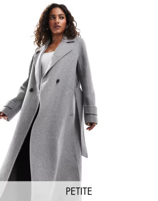 Forever New Petite oversized coat in grey | ASOS | ASOS (Global)