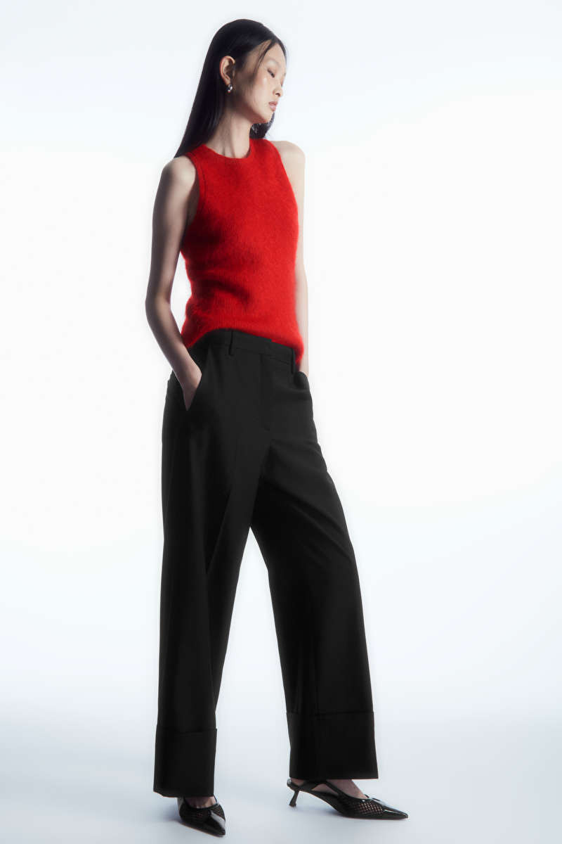 KNITTED MOHAIR TANK - RED - Knitwear - COS | COS (US)