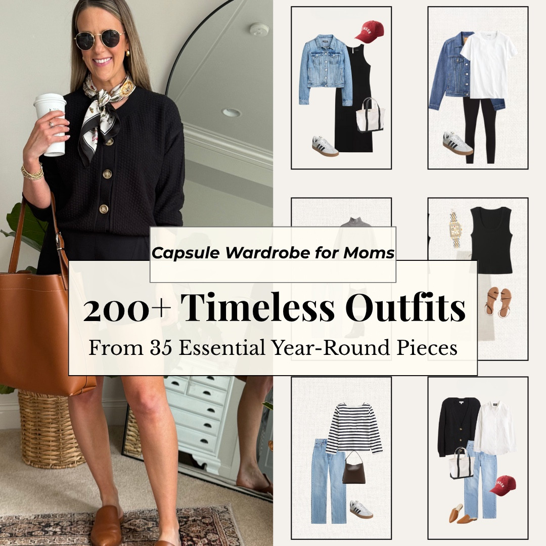 35 Piece Year-Round Capsule Wardrobe 🤍

Over 200 outfit ideas.
One simplified closet.

This is my complete year-round capsule wardrobe designed for real life — work, weekends, church, school drop-off, and everything in between.

Inside you’ll find:
• 35 versatile, timeless pieces
• A cohesive neutral color palette
• 200+ mix-and-match outfit combinations
• Simple outfit formulas you can repeat
• A wardrobe that works in every season

No trends.
No constant shopping.
No decision fatigue.

Just fewer pieces, more outfits, and easier mornings.

Perfect for:
• Capsule wardrobe for moms
• Year-round capsule wardrobe
• Minimalist wardrobe guide
• Classic style outfits
• Mom capsule wardrobe
• Outfit formulas for busy women
• Neutral wardrobe essentials

If you want a closet that feels calm, cohesive, and actually functional — this is your starting point.



#LTKSeasonal #LTKmomlife #LTKSaleAlert