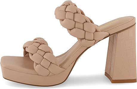 CUSHIONAIRE Women's Aurora braided platform sandal +Memory Foam and Wide Widths Available | Amazon (US)