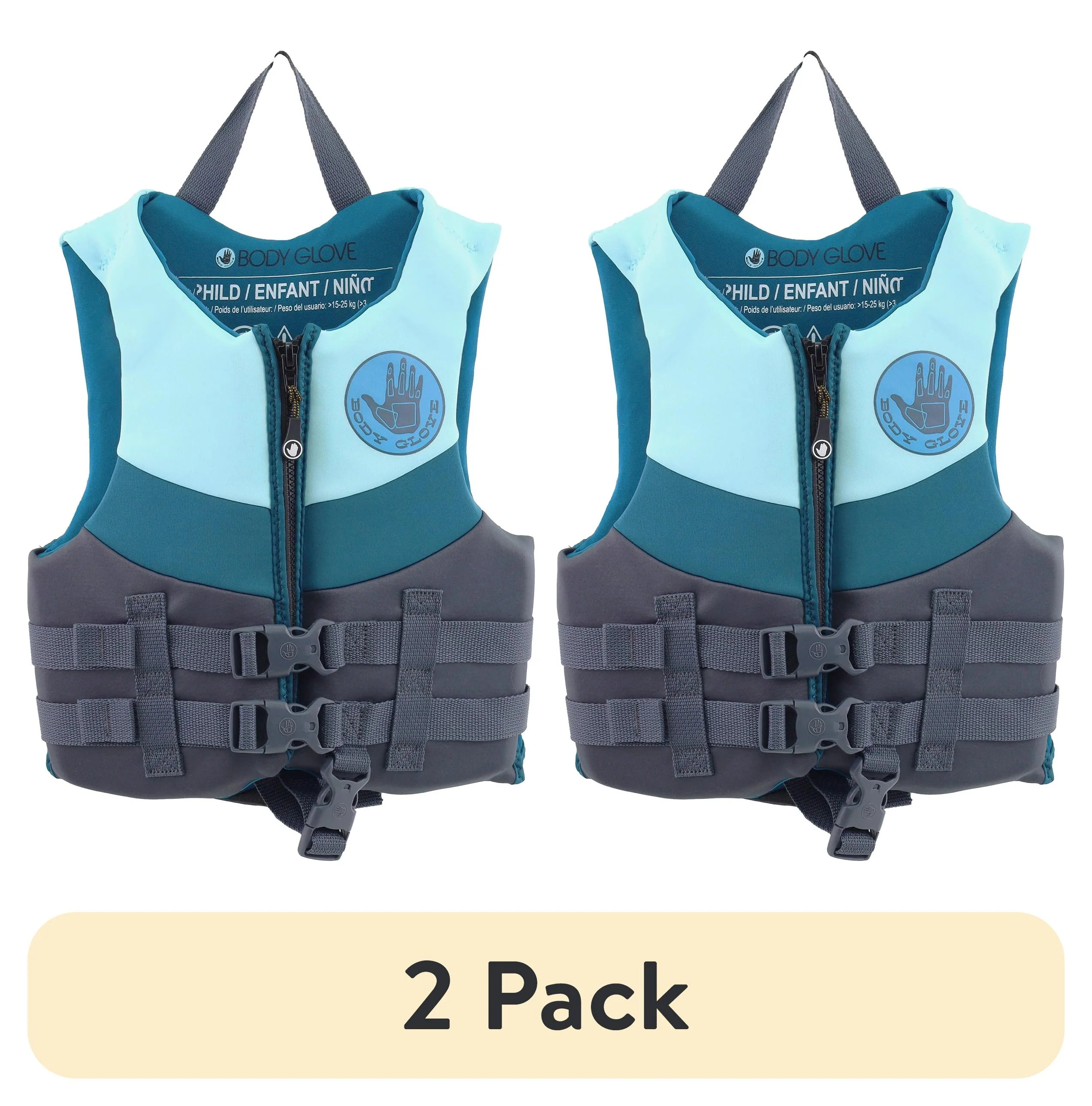 (2 pack) Body Glove Child's Neoprene PFD Life Jacket and Vest, 33-55 lbs. | Walmart (US)