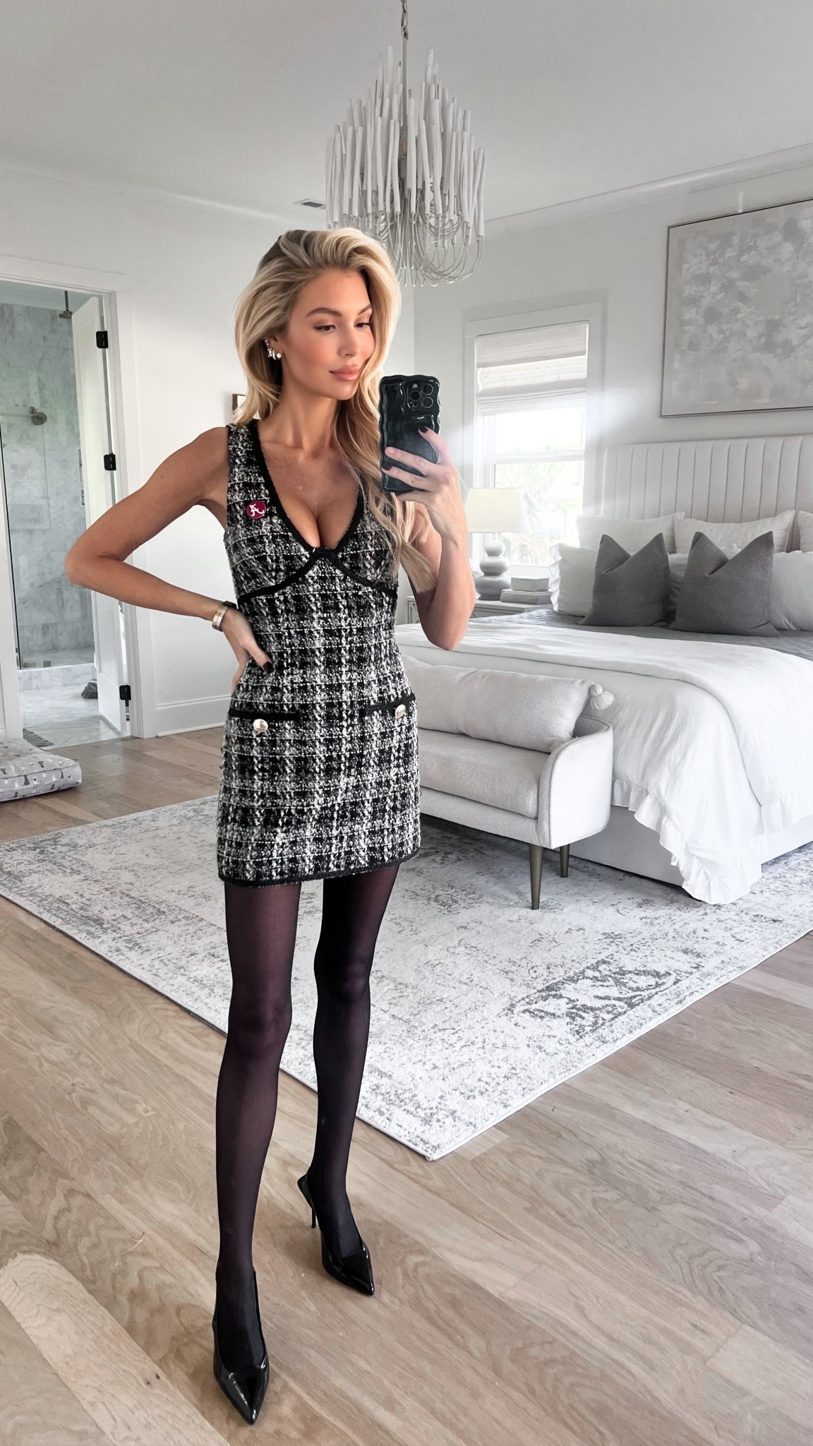 Tweed mini dress 