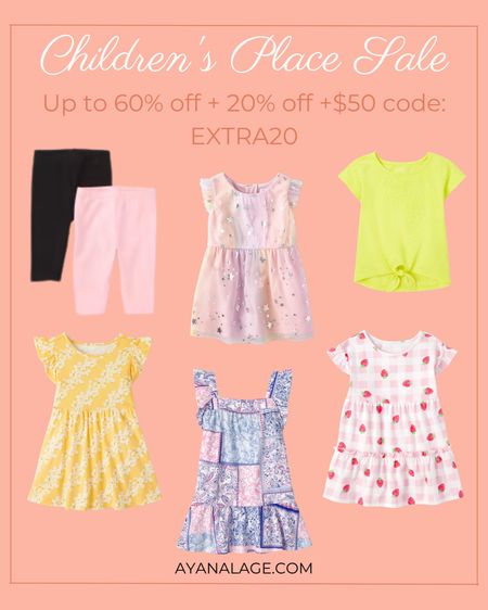 children’s place sale / up to 60% off the entire store plus an extra 20% off when you spend $50& more with code EXTRA20 / toddle girl outfits for for spring / toddler girl styles 

#LTKbaby #LTKkids #LTKsalealert