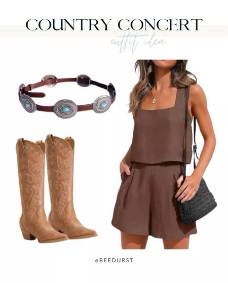 Festival look, country concert outfit, concert look, cowgirl boots, matching set, western belt, Nashville outfit, spring outfit, summer outfit

#LTKFestival #LTKStyleTip #LTKFindsUnder50
