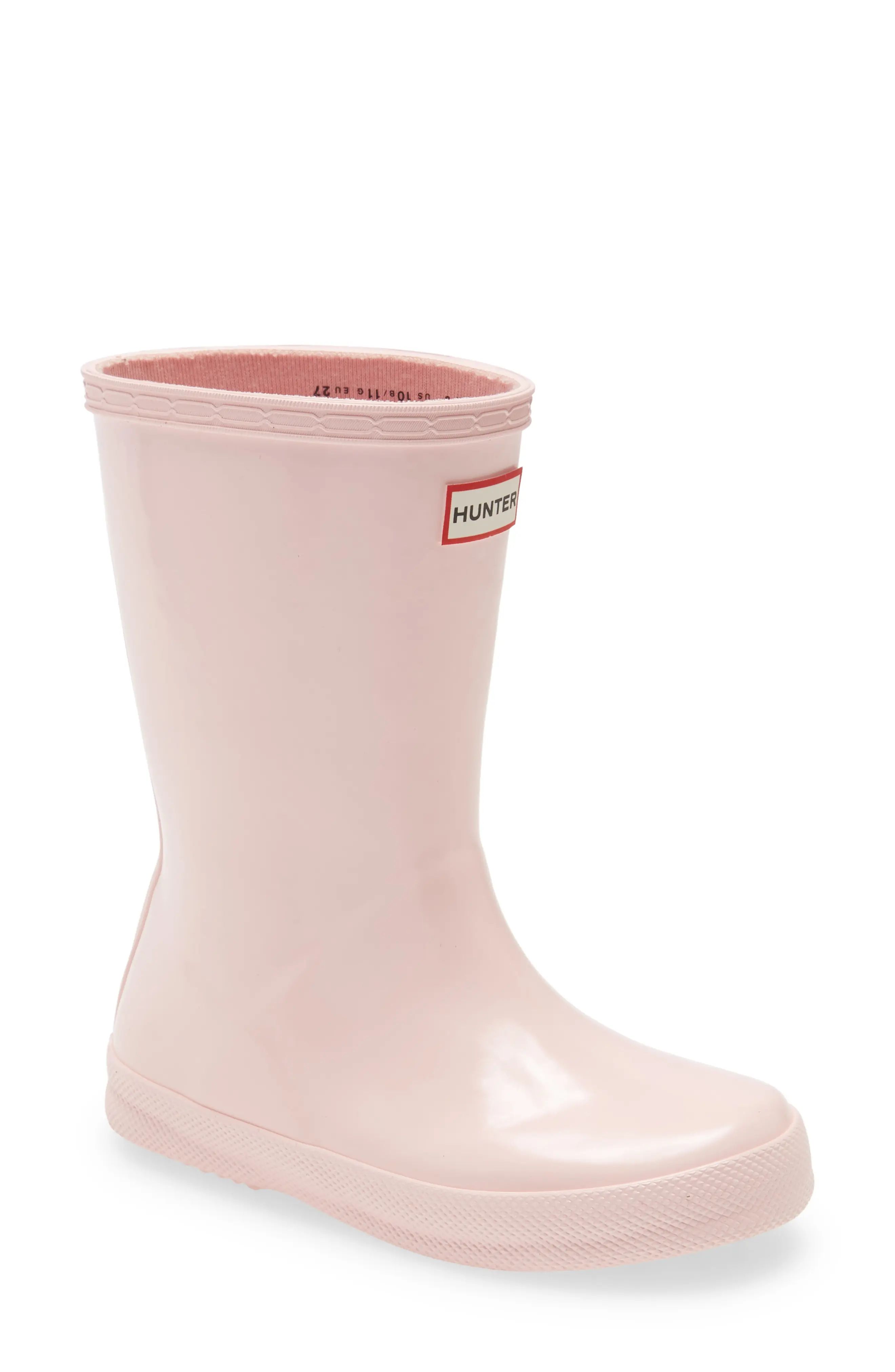 Hunter 'First Gloss' Rain Boot in Salt Pink at Nordstrom, Size 9 M | Nordstrom