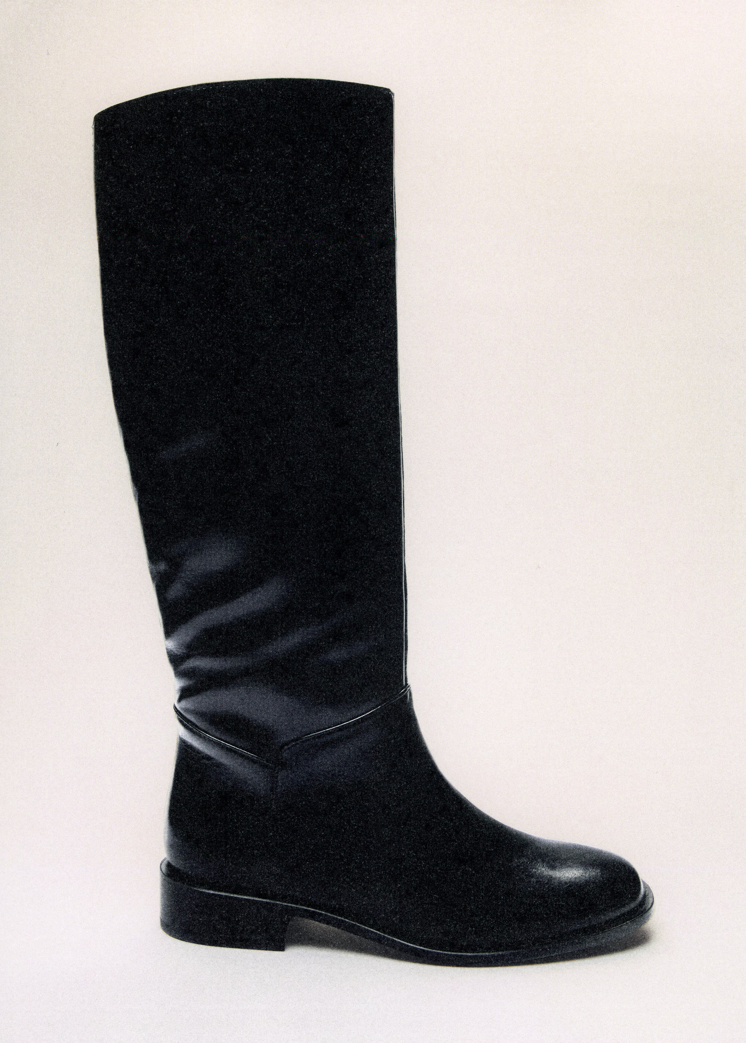 Leather high boots - Women | MANGO United Kingdom | MANGO (UK)