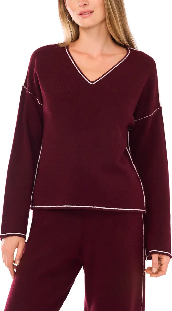 V-Neck Sweater & Pants Set | Nordstrom