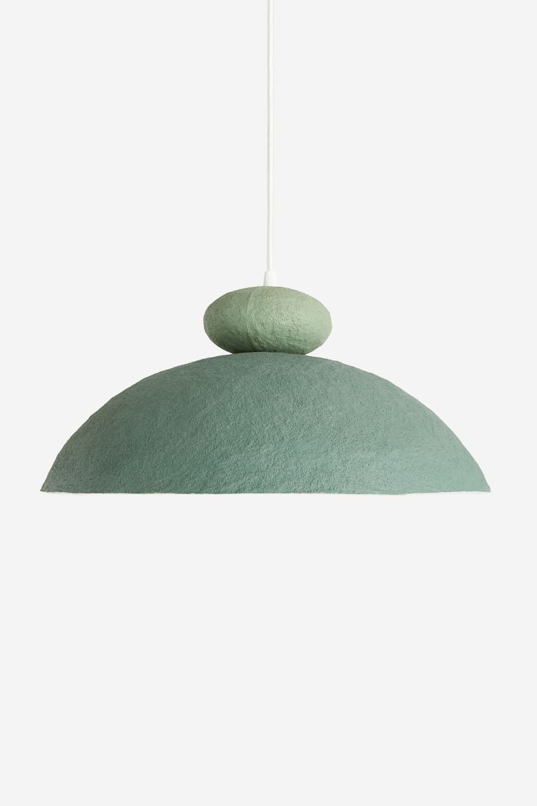 Papier-maché pendant light - Green - Home All | H&M GB | H&M (UK, MY, IN, SG, PH, TW, HK)