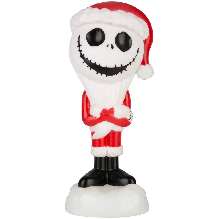Lighted Blow Mold Décor The Nightmare Before Christmas Jack Skellington as Sandy Claws 14 inch -... | Walmart (US)