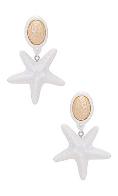 Julietta Riviera Queen Earrings in White & Pearl from Revolve.com | Revolve Clothing (Global)