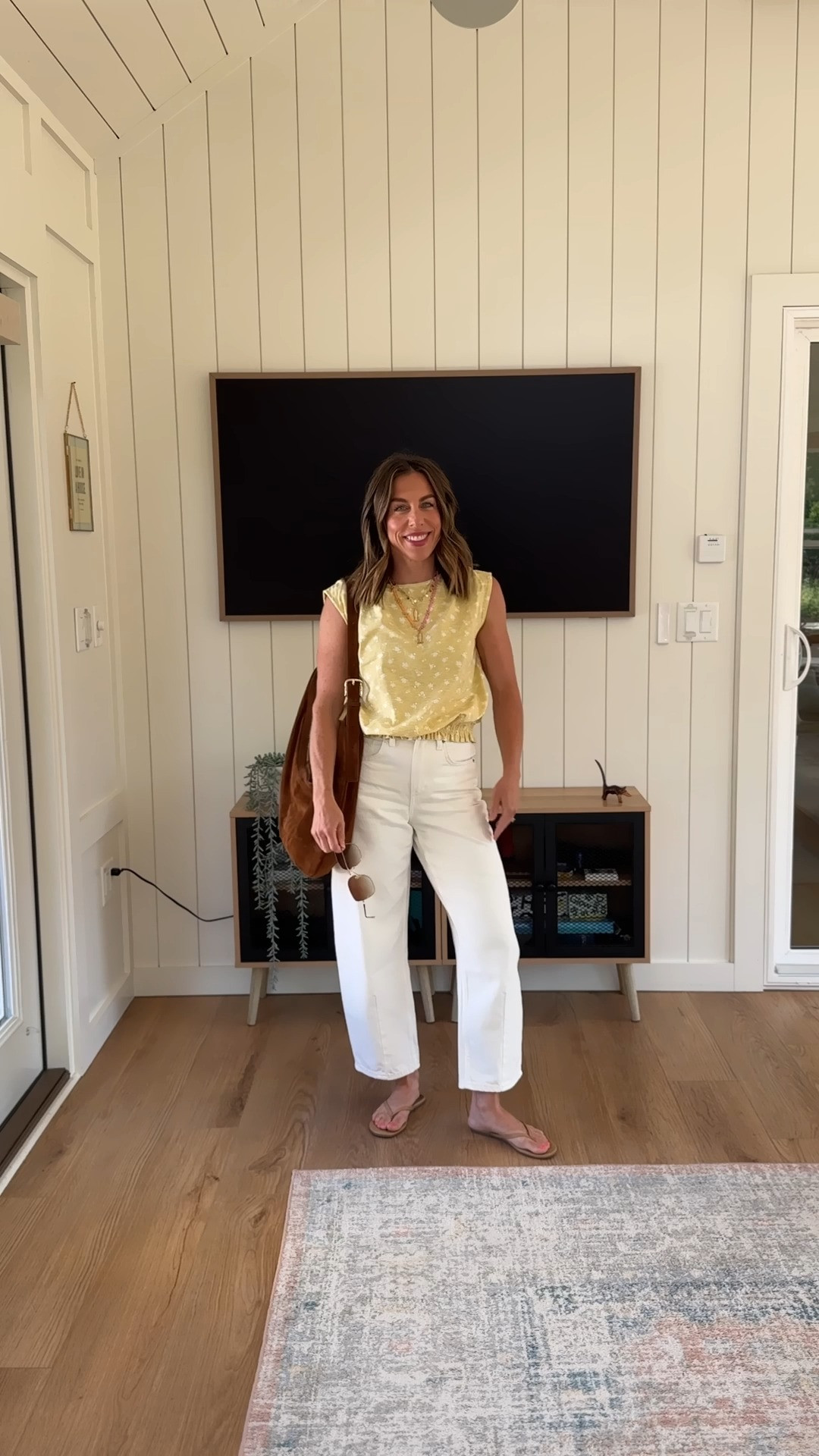 Love these barrel jeans and cute new floral top from Target! Such a cute and casual outfit! Jeans and top both fit TTS.

#LTKgrwm #LTKootd #LTKPetite