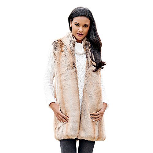 Fabulous Faux Fur Every-wear Vest, XS-3X, Donna Salyers | Amazon (US)
