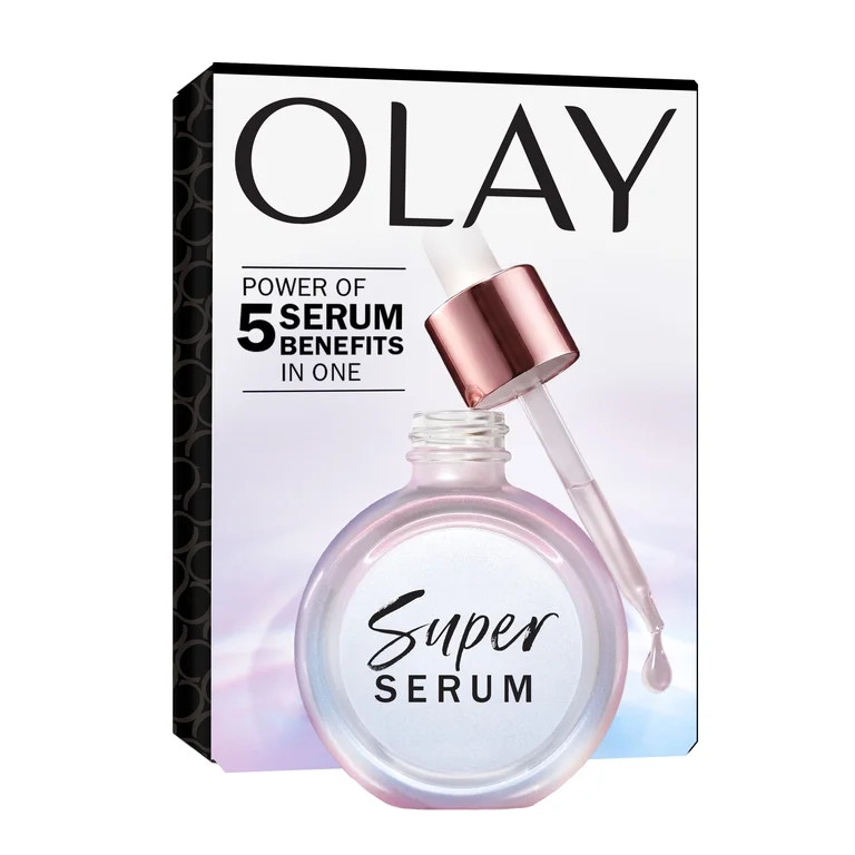 Olay Super Serum - Niacinamide, Vitamin C & E, Collagen Peptide, AHA - 5-in-1 Skin Care Benefits ... | Walmart (US)