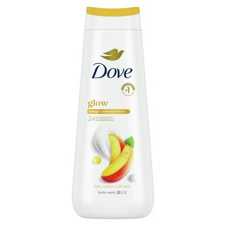 Dove Glowing Gentle Body Wash for Women Mango & Almond Butter, 20 oz | Walmart (US)