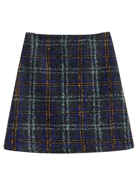'Katie' Plaid Tweed Mini Skirt (2 Colors) | Goodnight Macaroon