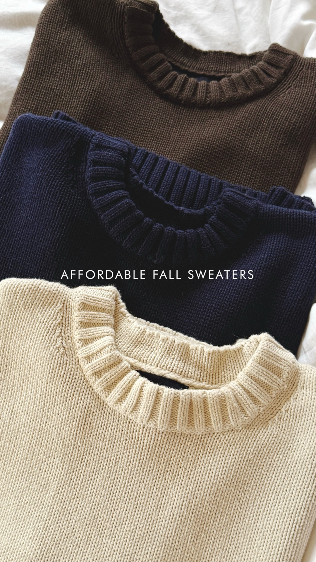 *These sweaters are currently on SALE!

AFFORDABLE option that’s similar to the Tuckernuck sweater (which is similar to the Row sweater).

GAP sweaters: 100% cotton with ribbed neckline and cuff. Very comfortable, has a nice weight with a relaxed oversized drape. I’m wearing a XS (regular).

For size reference, I’m 5 ft 115 pounds, postpartum tummy body.


#LTKStyleTip #LTKootd #LTKSaleAlert