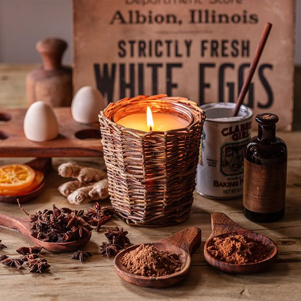 Willow Wrapped Glass Jar Candle Collection | Antique Farm House