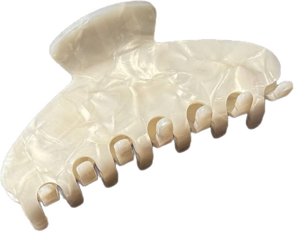 Premium Durable Acetate Hair Clips for Women Girls 3 .94" Water Wave Hair Claw for Thick or Thin ... | Amazon (US)