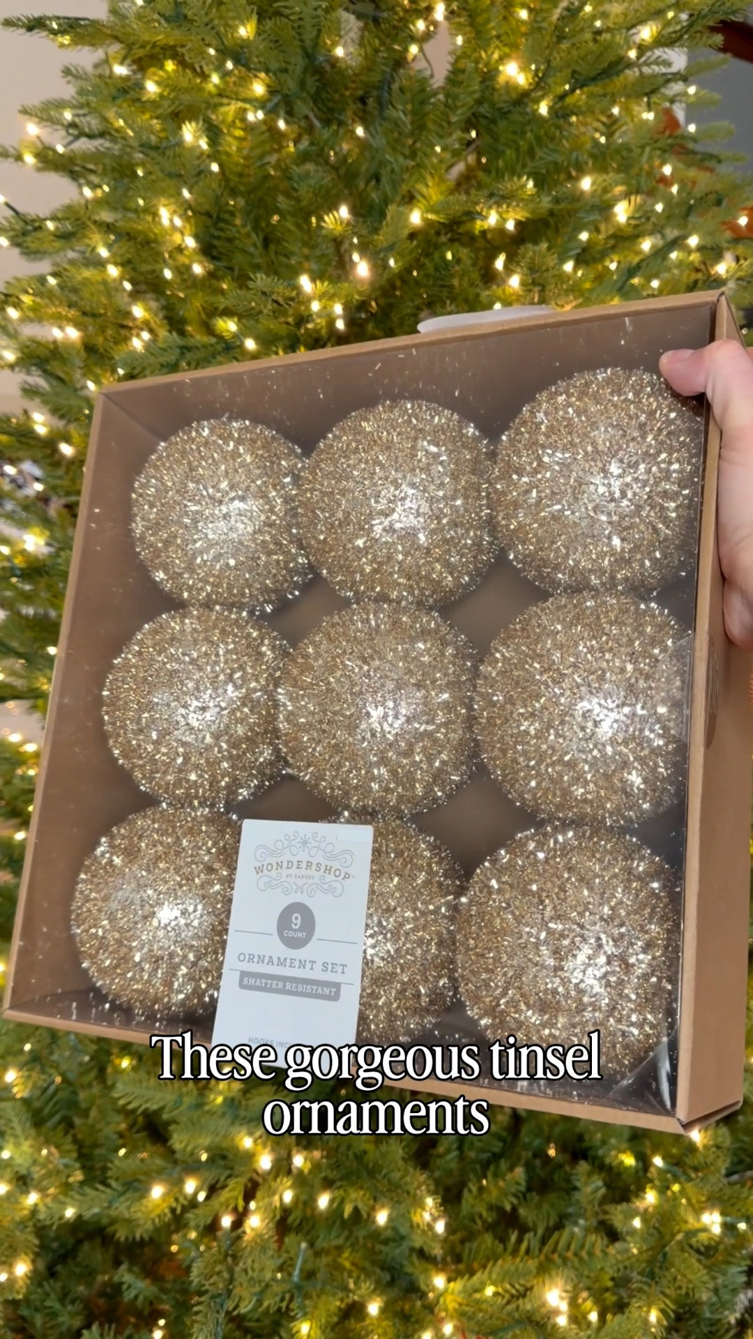 These gorgeous tinsel ornaments are 40% off through tonight! I’ve had these for years and they are still my favorite! Come in a pack of 9 on sale for $12!

✨Comment SPARKLE for 🔗 
.
.
.
.
.
#tinsel #christmas #christmasornaments #target #targetstyle #christmastree

#LTKHome #LTKHoliday #LTKSaleAlert