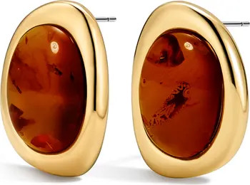 Luv AJ The Amber Honey Resin Stud Earrings | Nordstrom | Nordstrom