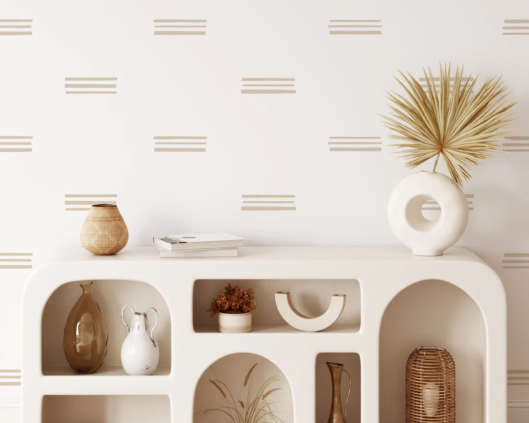 Line Wall Decals - Removable Wall Stickers, Boho Nursery Decor, Kids Room Wall Art, Home Office D... | Etsy (US)