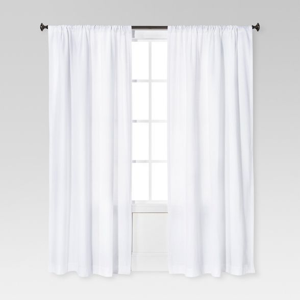 84&#34;x54&#34; Farrah Curtain Panel White - Threshold&#8482; | Target
