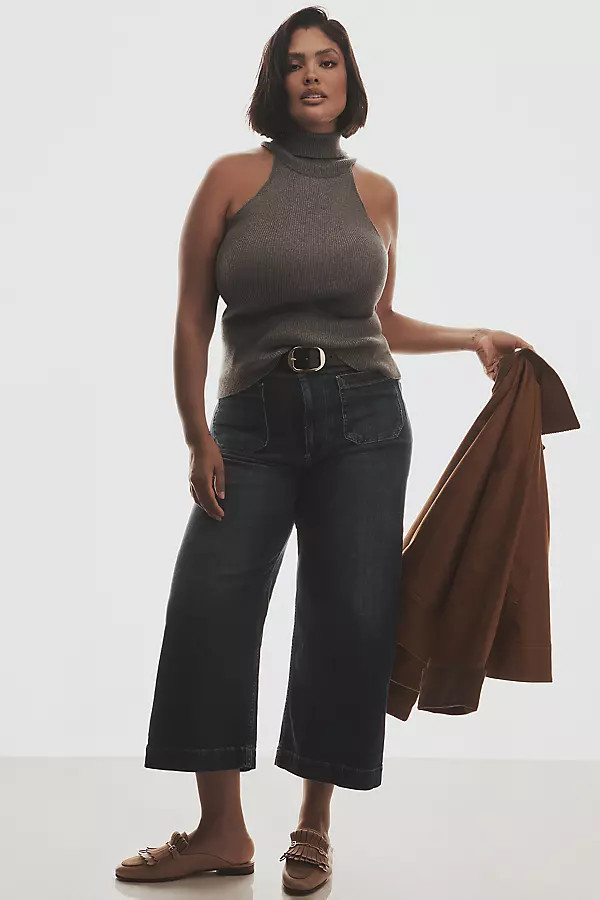 The Colette Crop Wide-Leg Jeans by Maeve | Anthropologie (US)