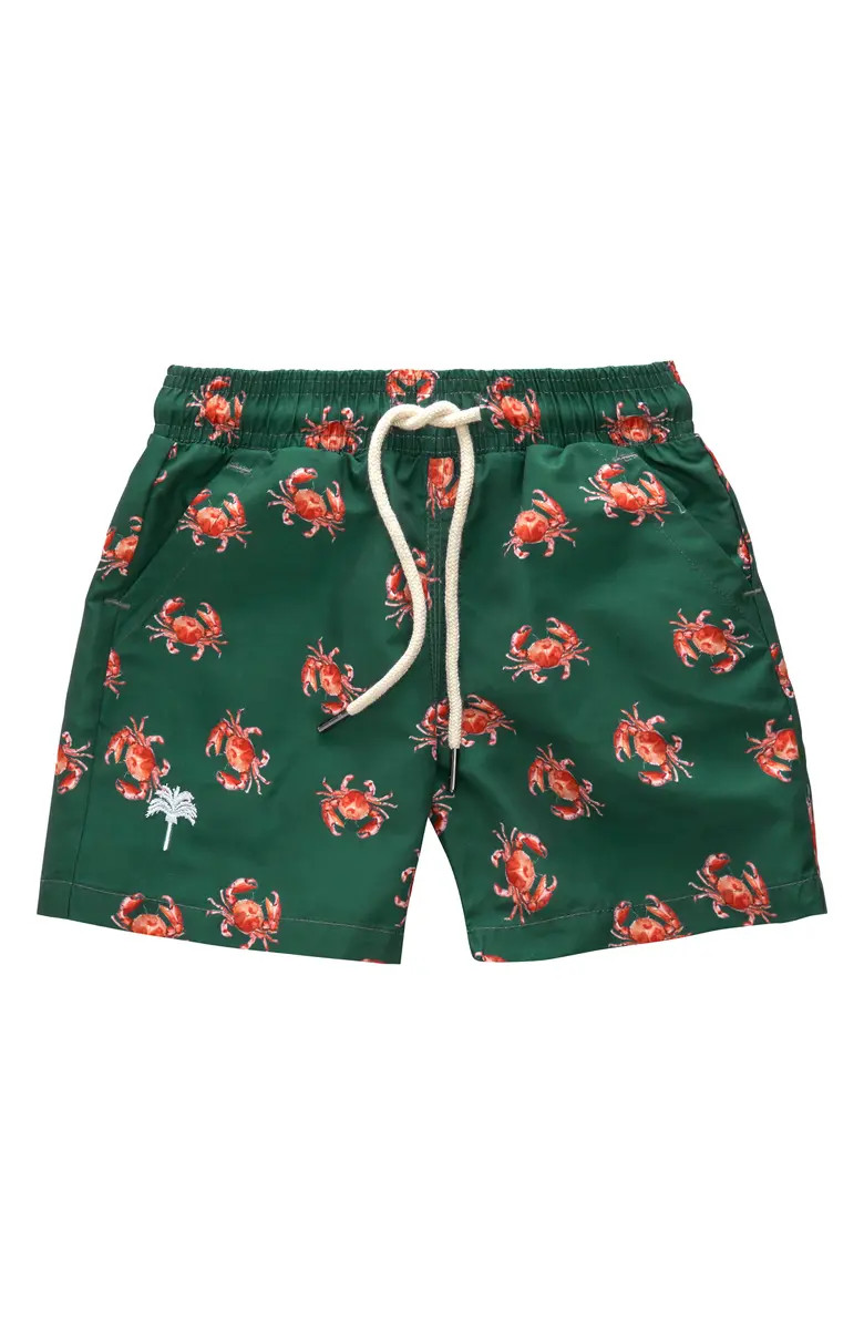OAS SWIM Kids' Oh Crab Swim Shorts | Nordstrom | Nordstrom
