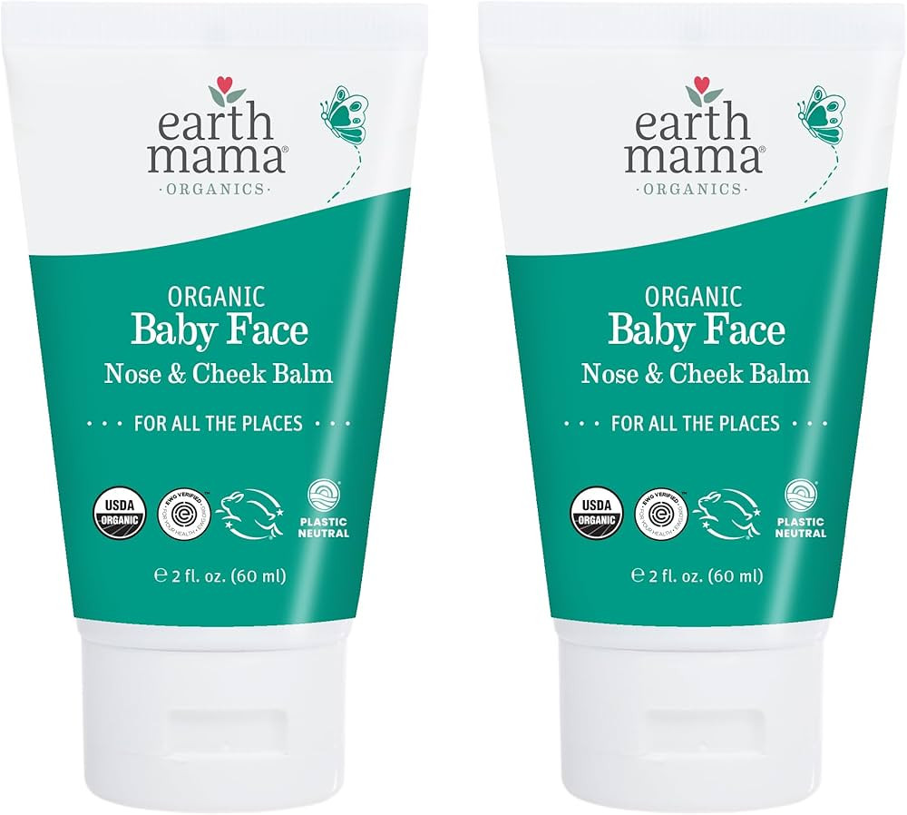 Earth Mama Organic Baby Face Nose & Cheek Balm | Moisturizer with Calendula Oil for Dry Skin Care... | Amazon (US)