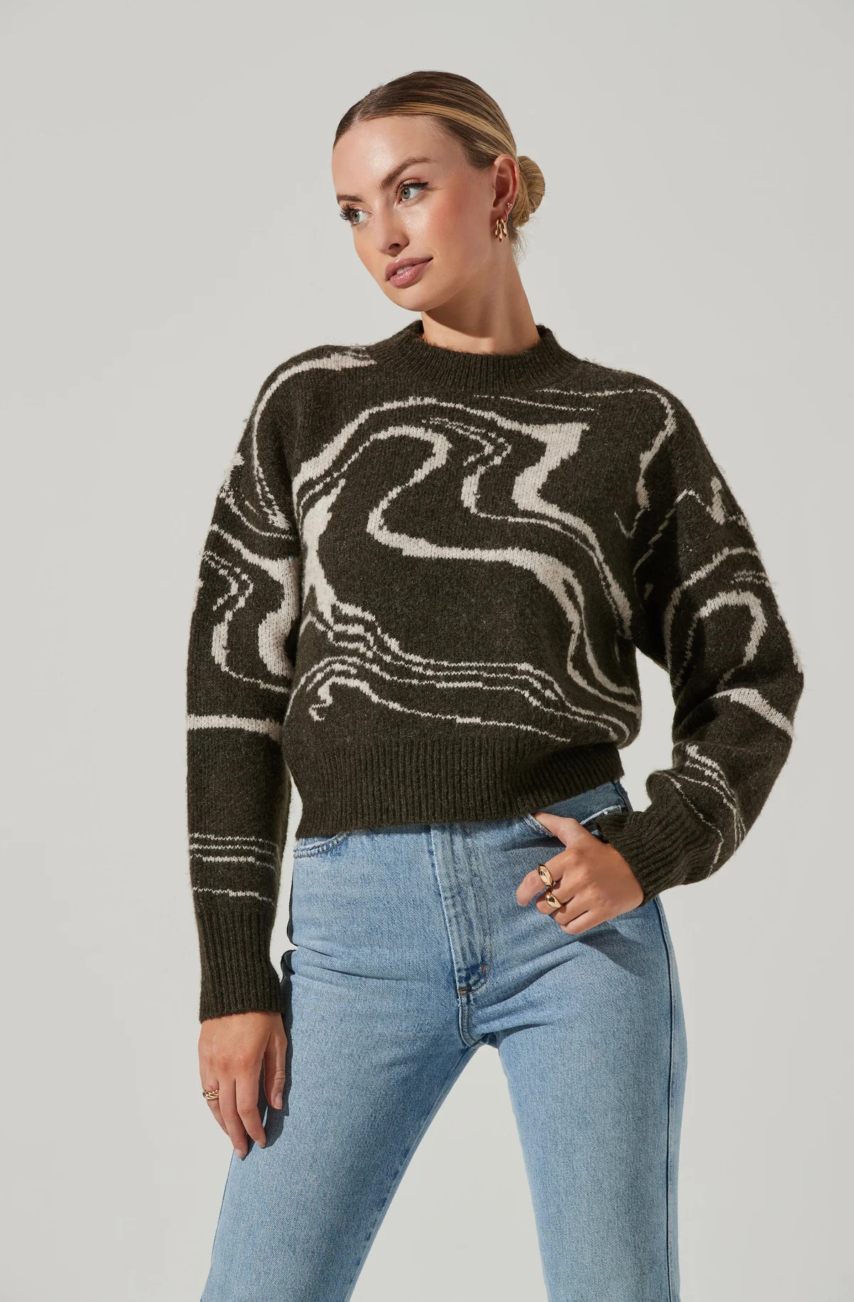 Saira Marble Swirl Sweater | ASTR The Label (US)