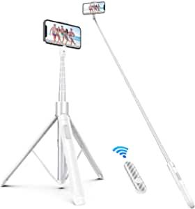ATUMTEK 60" Selfie Stick Tripod, All in One Extendable Phone Tripod Stand with Bluetooth Remote 3... | Amazon (US)